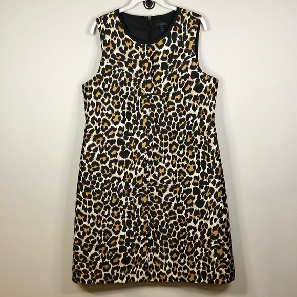 J Crew leopard print dress - Picture 2 of 8